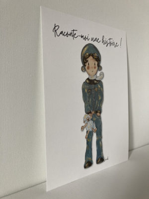 AFFICHE ENFANT GARÇON/FILLE PETIT PRINCE RACONTE-MOI UNE HISTOIRE