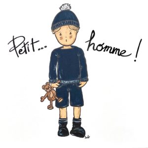 Tableau déco chambre d'enfant GARÇON ORIGINALE Grand Format PETIT HOMME