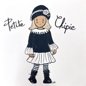 Tableau déco chambre d'enfant Fille ORIGINALE Grand Format PETITE CHIPIE FILLE MODÈLE